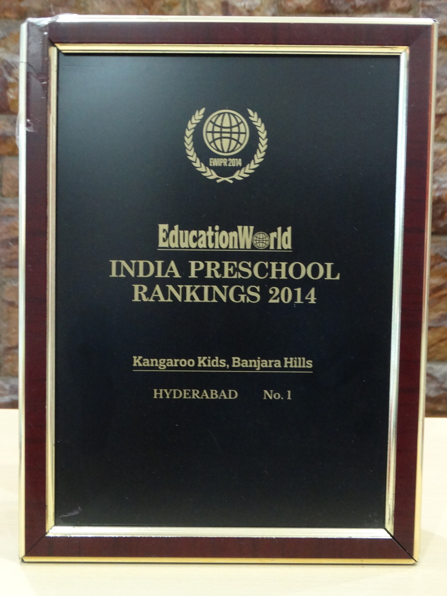 Secured the first position for Best Preschool in Hyderabad- 2014